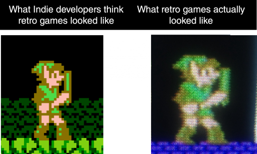 For CRTs, a pixel is merely a suggestion.