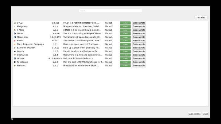 The flatpak-config menu. Pretty basic but it works.