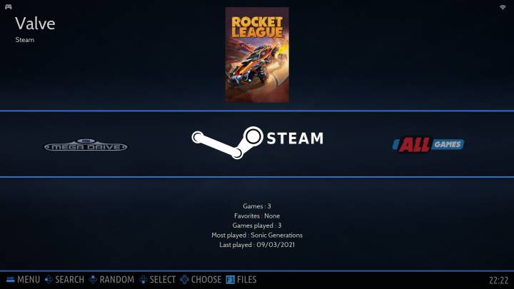 Steam games will show up in the system list with all your retro-consoles! This satiates my organization OCD!