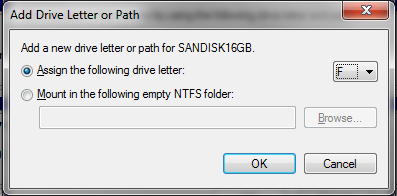 This should automatically select an available letter.