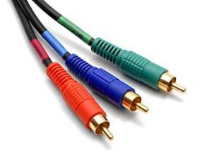 The three component cables. A cable spaghetti waiting to happen.