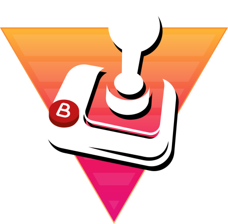 The simplified retrowave logo, to be used on a dark background.