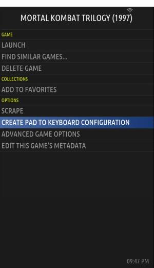 Per-game settings.